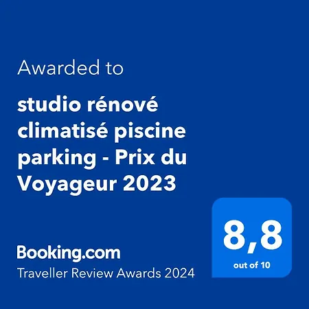 Studio Climatise Piscine Parking - Prix Du Voyageur 2023 Et 2024 ! Merci Cogolin Exterior photo